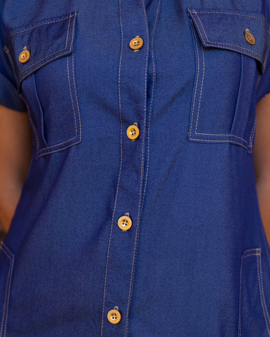 Vestido Japon Chambray