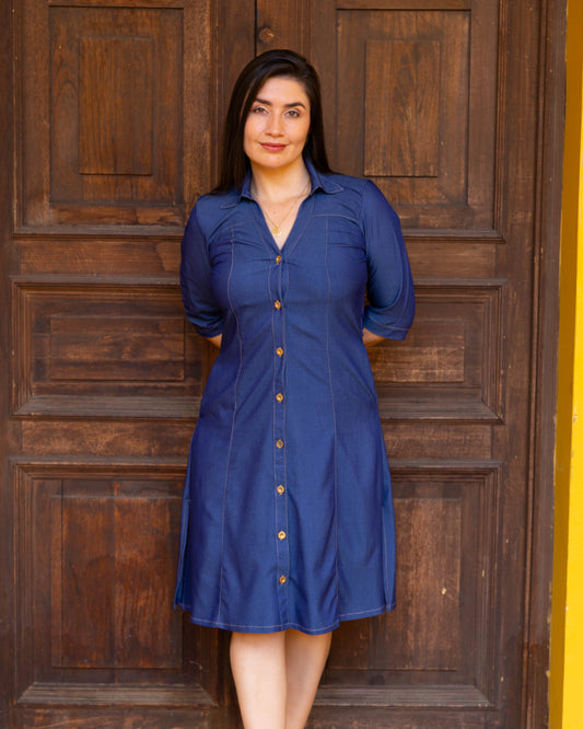 Vestido Laura Chambray