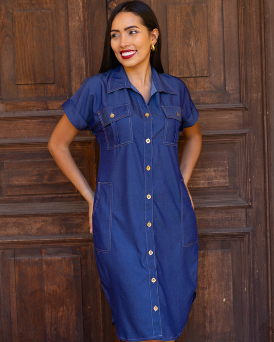 Vestido Japon Chambray